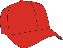 Baseball hat image of basebal