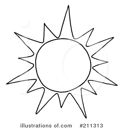 sun clipart black and white. Sun Clipart 211313 .