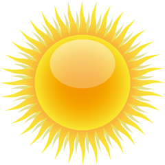 Free Bright Sun Clip Art - Sun Clipart