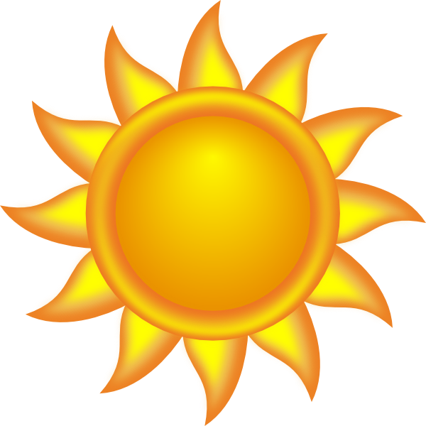 Sun Clipart | Decorative Sun clip art - vector clip art online, royalty  free .