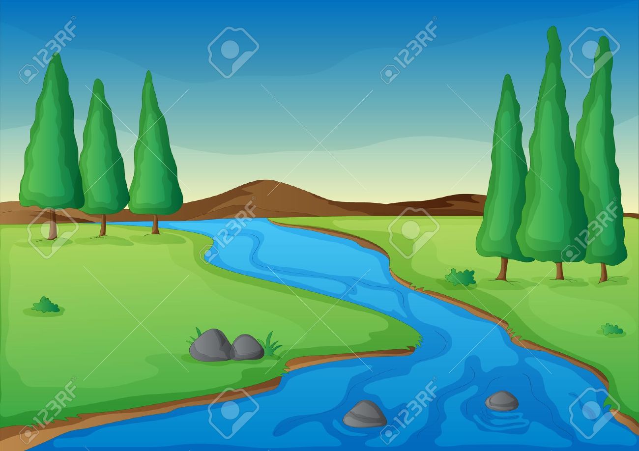 Spring Stream Clip Art