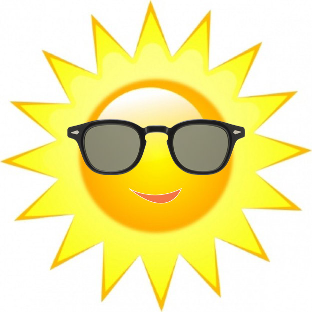 Sun with sunglasses 2
