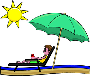 Sunbathing Clipart Image Clipart Illustration Of A Young Man