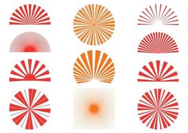 Sunburst Patterns Graphics; Sunburst Patterns Set