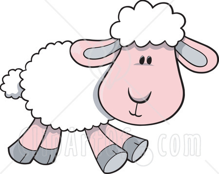 Sunday March 28 2010 - Cute Sheep Clipart