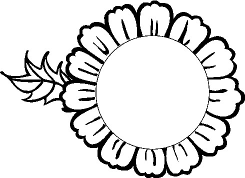 Sunflower black and white sunflowers clipart black and white free .