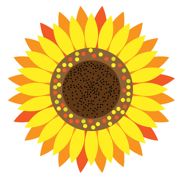 Sunflower clip art dromgbm to - Sun Flower Clip Art