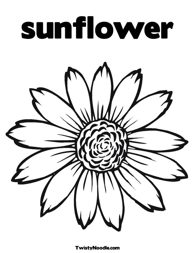 Sunflower Clip Art Vector Cli - Sunflower Clipart Black And White