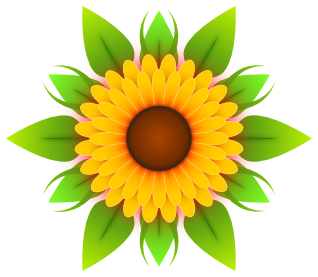 Happy sunflower clipart free 
