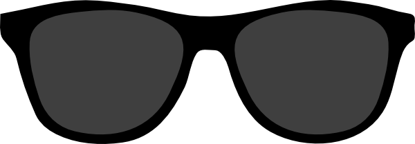 Black sunglasses clipart: Black Gray Sunglasses clip art
