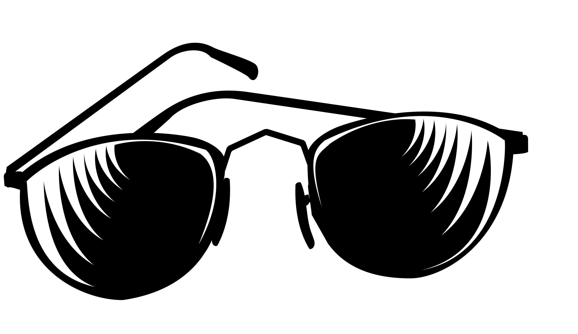 Black sunglasses clipart: Bla