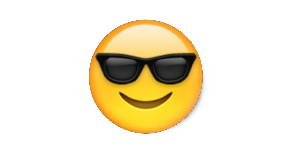Sunglasses Emoji Clipart-Clipartlook.com-1200