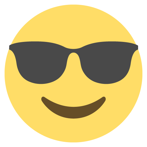 Smiling Face With Sunglasses Emoji Emoticon Vector Icon