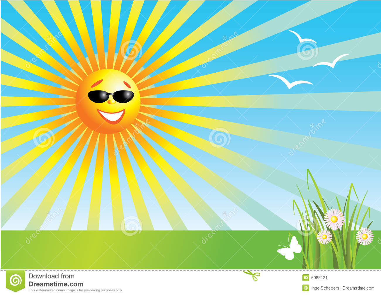 Sunny Day Clipart #1