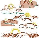 Sunny Mesas Royalty Free Stock Image