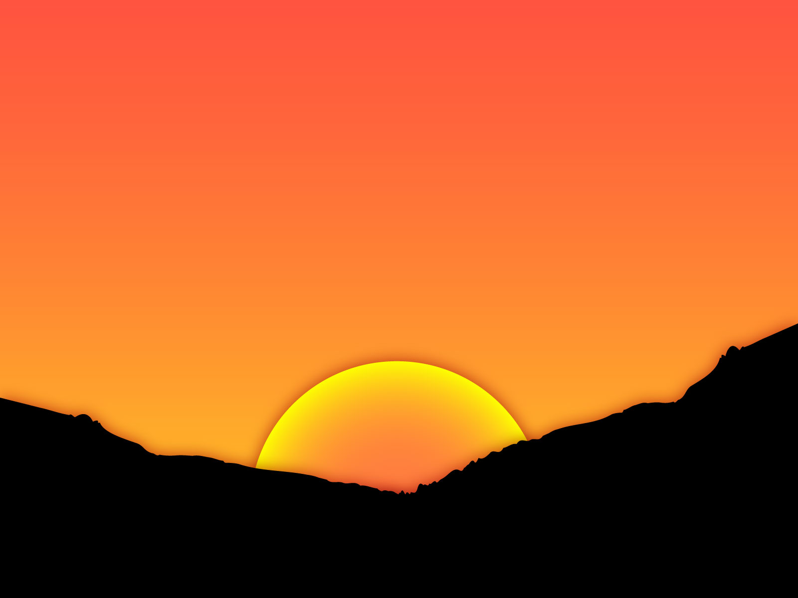 Clipart Sunset