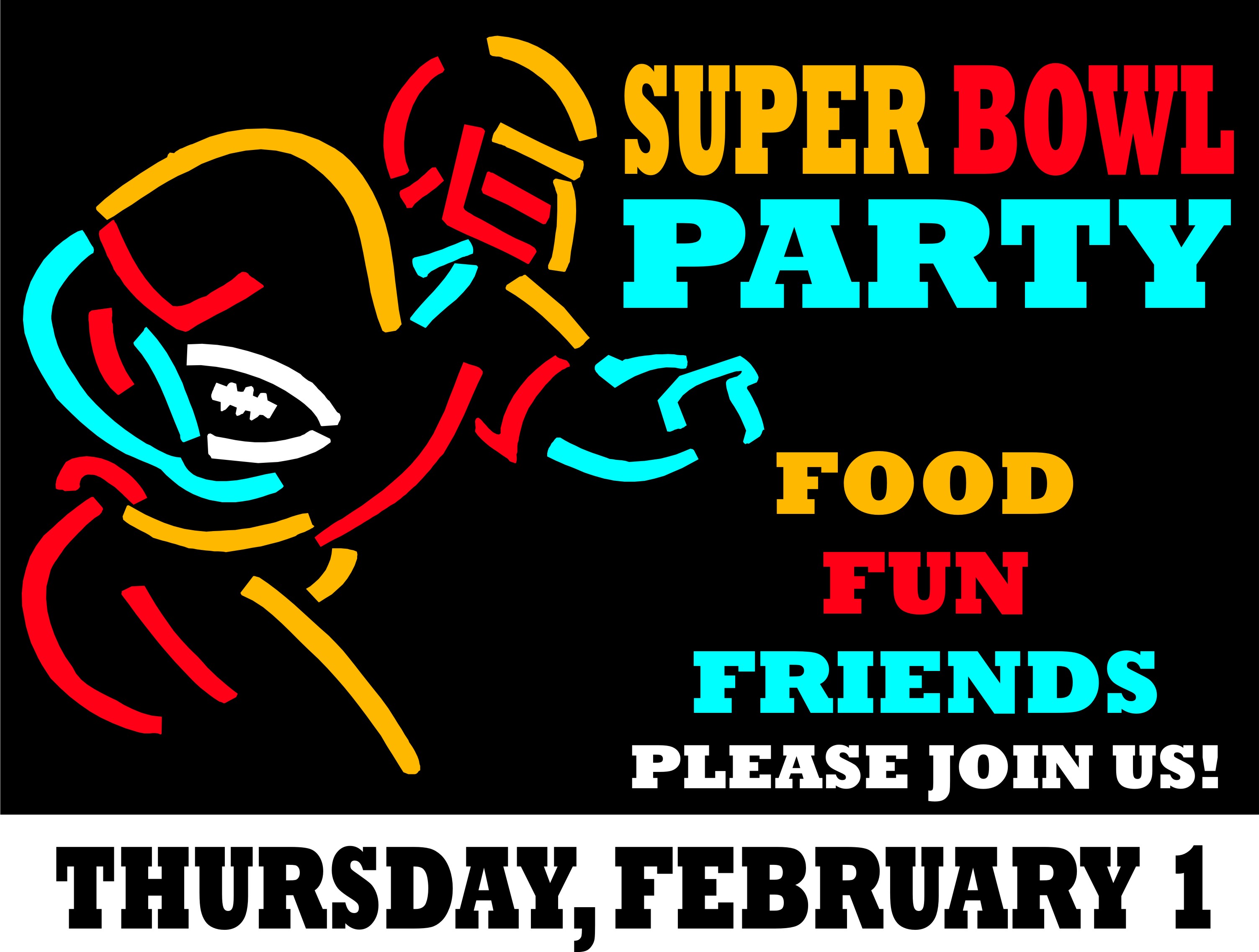 Super Bowl Party Free Clipart