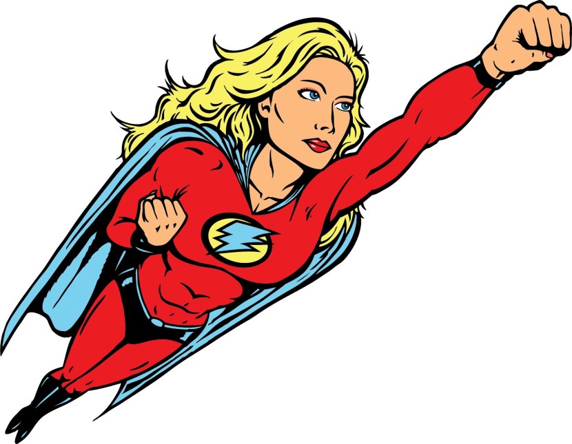 Super Woman Cartoon Superwoman Clipart