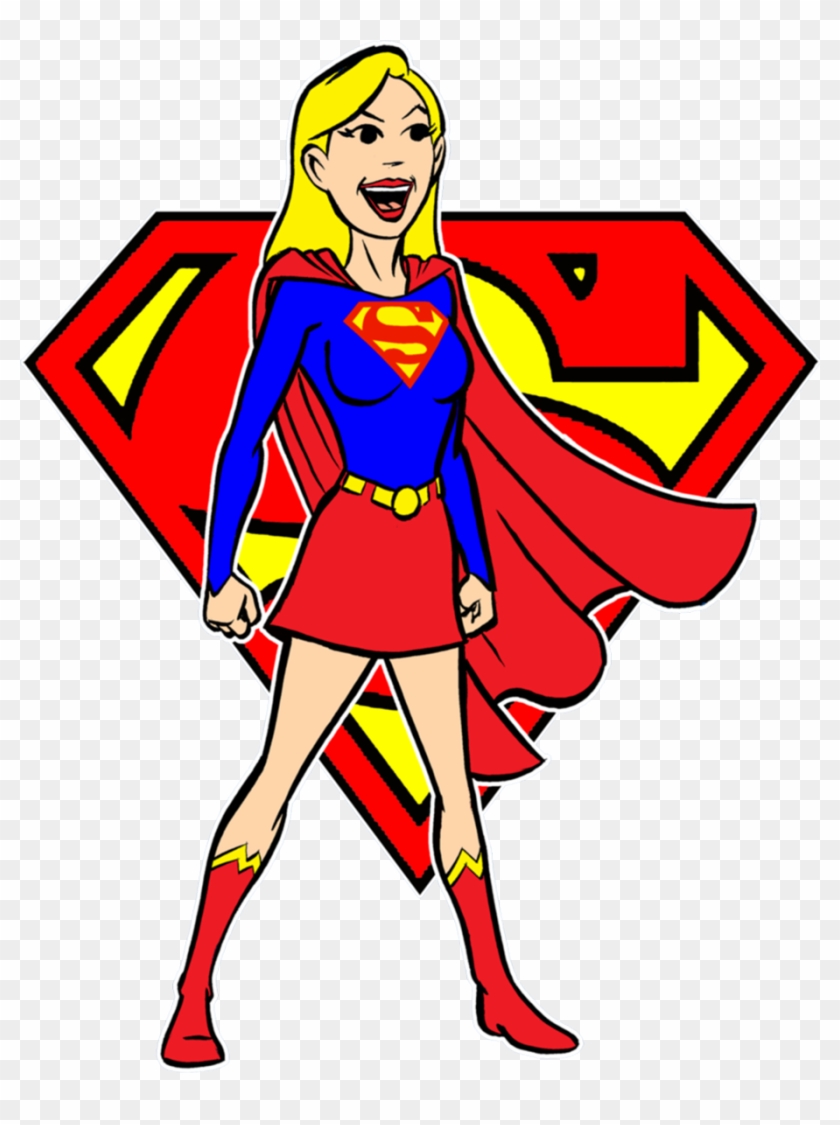 3017 Supergirl Clip Art , Height 8 Cm, Decal Sticker - Superman Logo