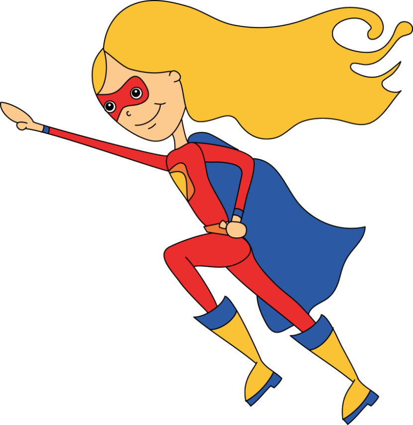 girl super hero clip art