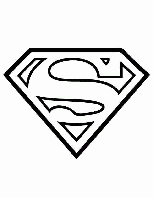 Superman Logo Coloring Page | coloring pages
