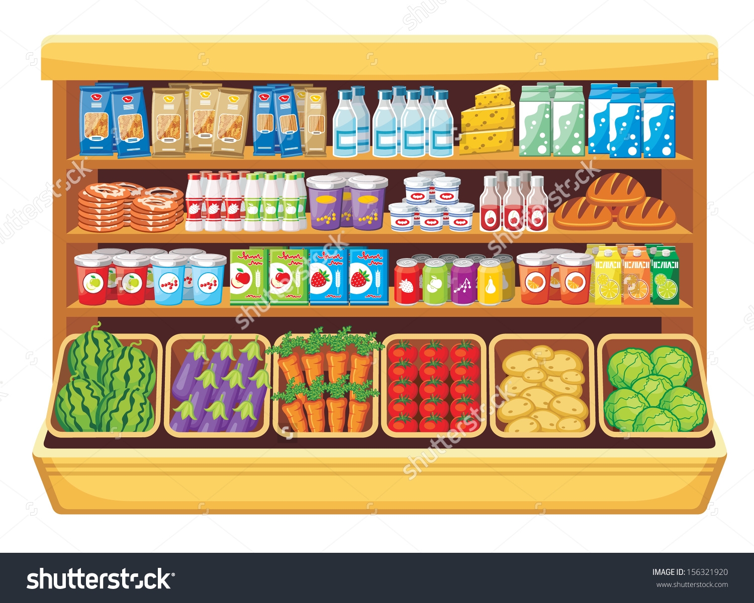 Supermarket ... Clip art . - Grocery Store Clip Art