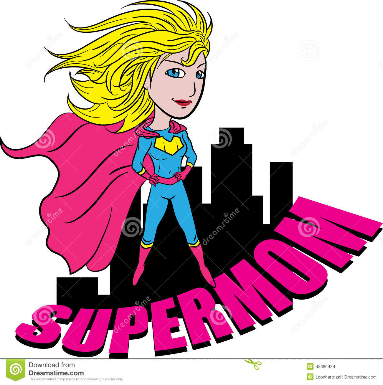 Supermom Stock Images - Super Mom Clipart
