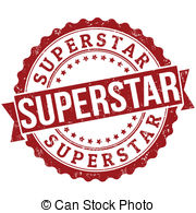 ... Superstar stamp - Superstar grunge rubber stamp on white,.