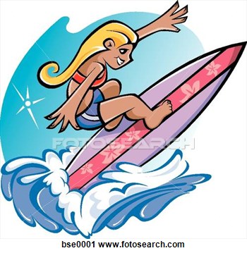 Surfing Clipart - Clipart Kid