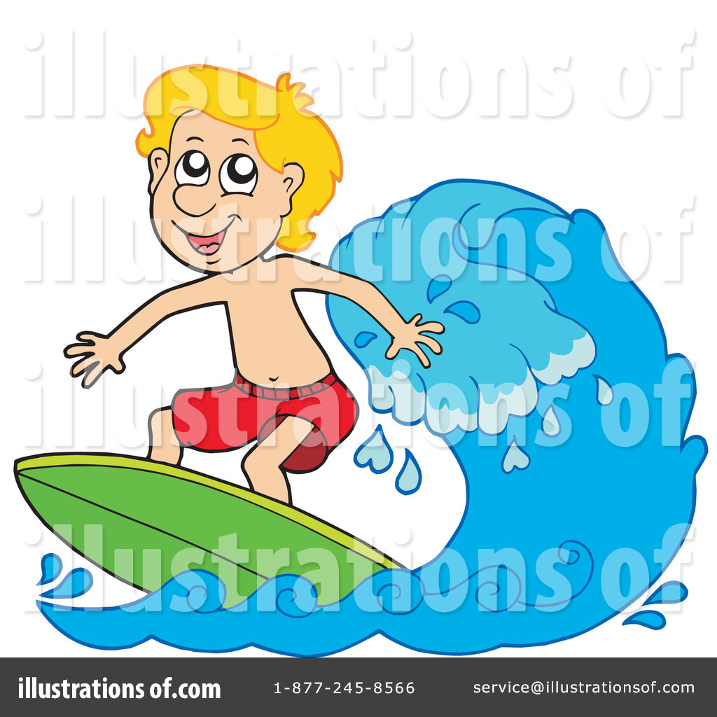 Royalty-Free (RF) Surfing Clipart Illustration #212987 by visekart