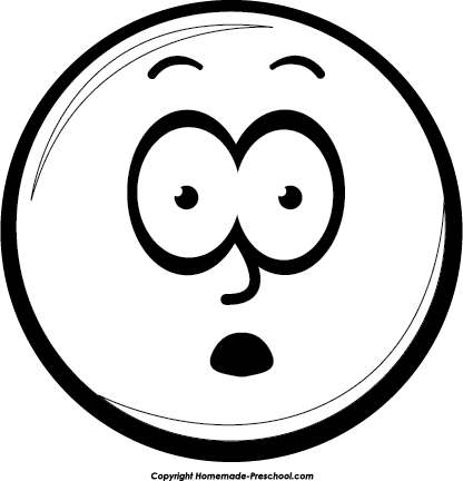 Surprised smiley clipart; Sho