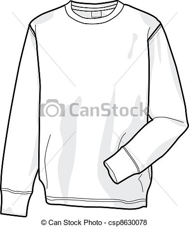 Sweatshirt - Colorable sweats - Sweatshirt Clipart