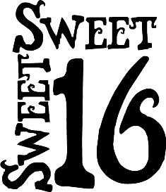 Sweet 16 Clip Art. Snafu Clip - Sweet 16 Clip Art