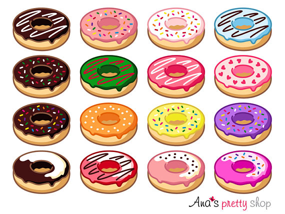 Donut clipart, doughnut clipa - Sweet Clipart