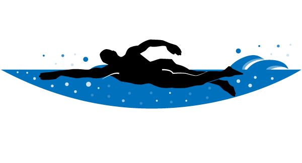 Swimmer girl swimming clipart