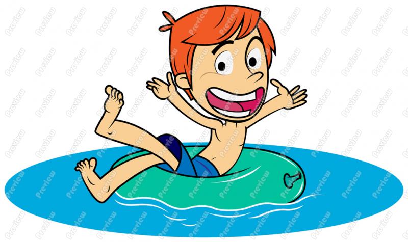 swimming party clipart