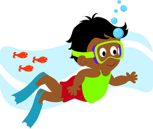 Swimming party clipart free c