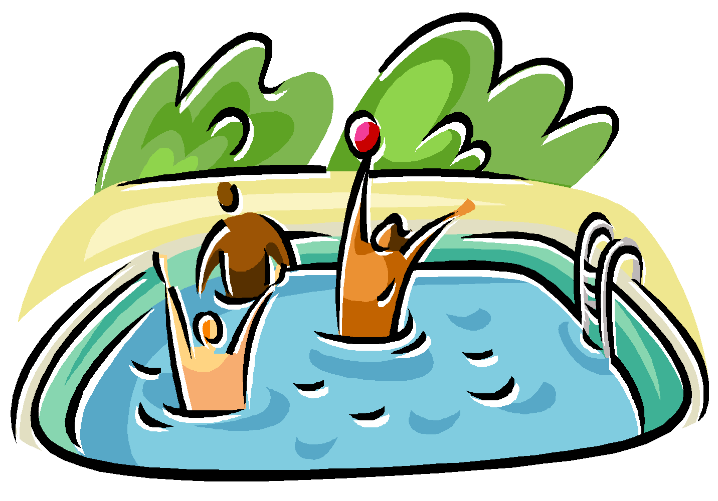 Swimming In A Pool Clipart Clipart Best