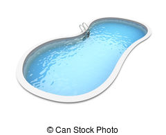 ... Swimming Pool - A Swimming pool. 3D rendered Illustration.