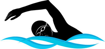 Swimming swimmer vector clip  - Clipart Swimmer