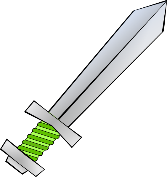 Green Sword Clip Art at Clker clipartlook.com - vector clip art online, royalty free u0026  public domain