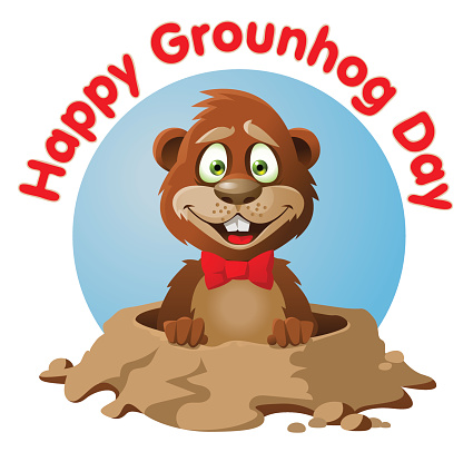 Symbol of Groundhog day vecto - Groundhog Day Clip Art