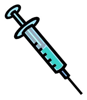 Cartoon syringe clipart kid