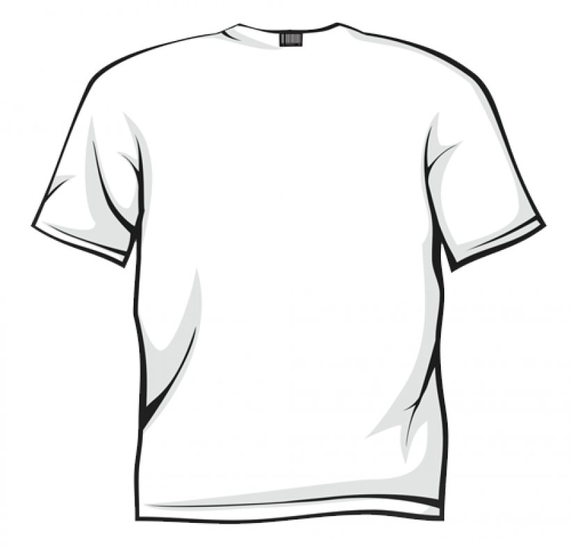 White Blank Tee Shirt Clip Ar