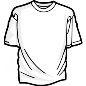 t shirt clipart black and . - White T Shirt Clipart