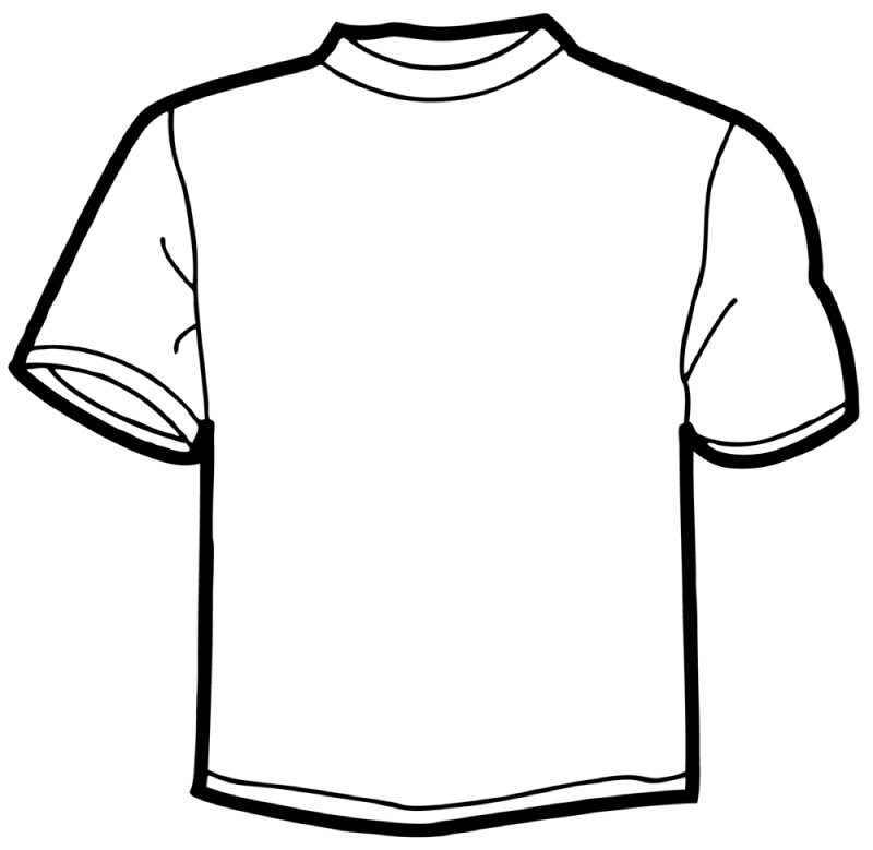 ... T-shirt Outline Clipart . - Tee Shirt Clip Art