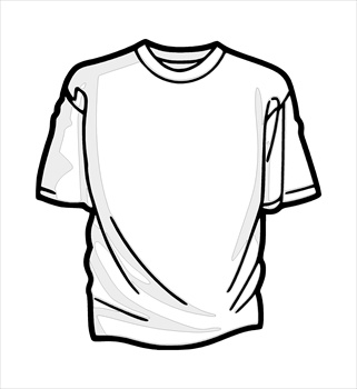 T shirt clip art of a shirt .