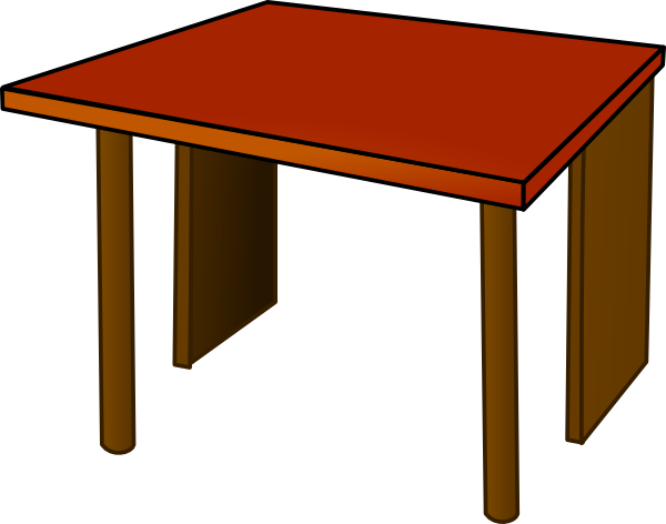 Table Clipart Black And White .