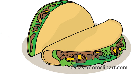 Taco clipart vector image