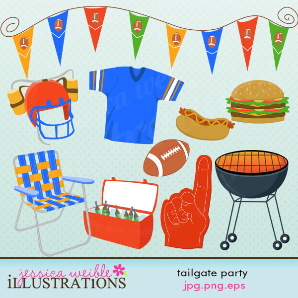Tailgate Food Clipart - Tailgate Clipart